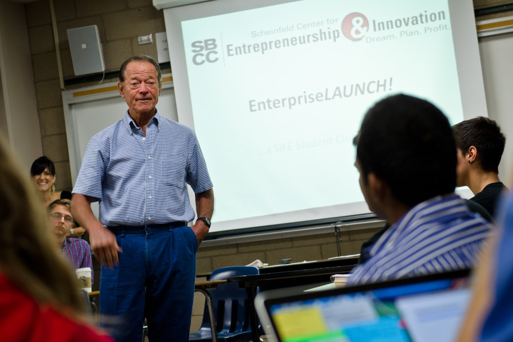 Dr.+Anton+introduces+students+to+the+Enterprise+Launch+program+at+9+a.m.+in+the+IDC+Building-Room+211.