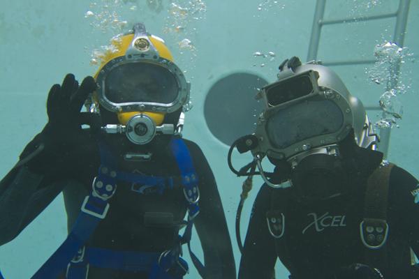 Nicole Hoffman and Sam Hodges graduate from SBCC Marine Diving Technology program