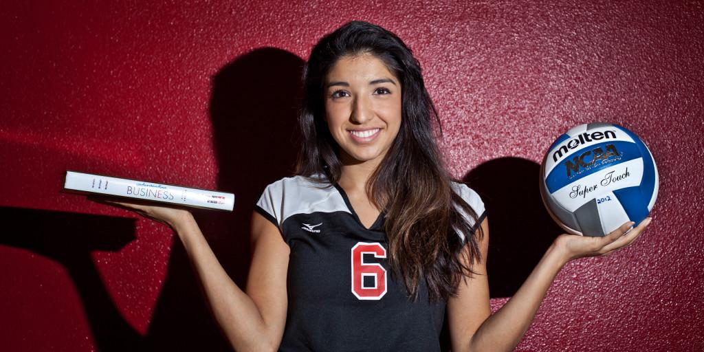 Business, Family, Volleyball; Castro is all smiles 
