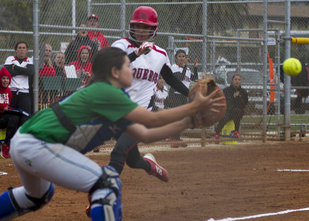 Vaqueros softball pitches rainy day shutout