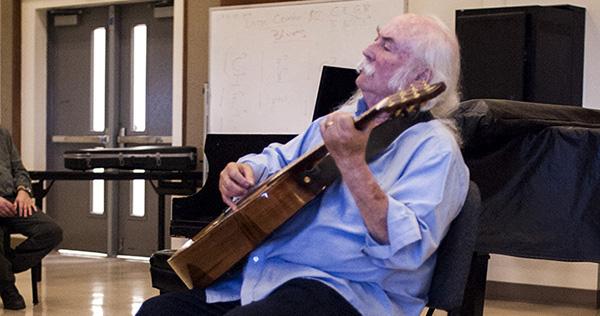 David Crosby speaks to City College songwriting class