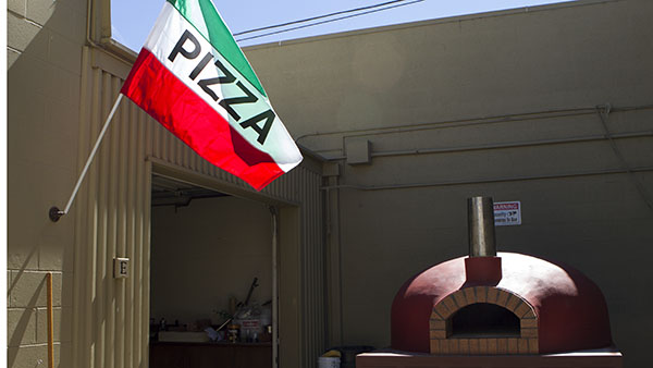 The authentic italian handmade wood fire brick oven made for the culinary dept. of City College by Giuseppe Crisa at his workshop in Goleta, Calif. on Sept. 27, 2013.  