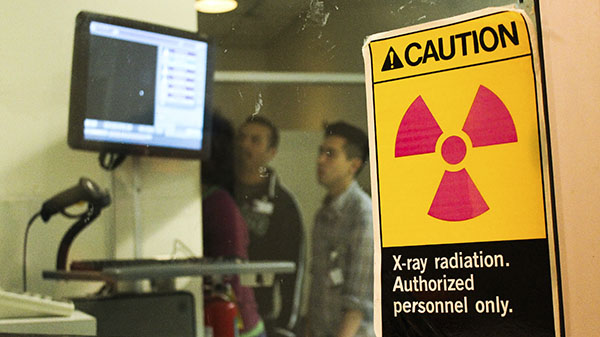 In the Radiology Lab at SBCC Santa Barbara Calif., students look at X-rays behind the scene