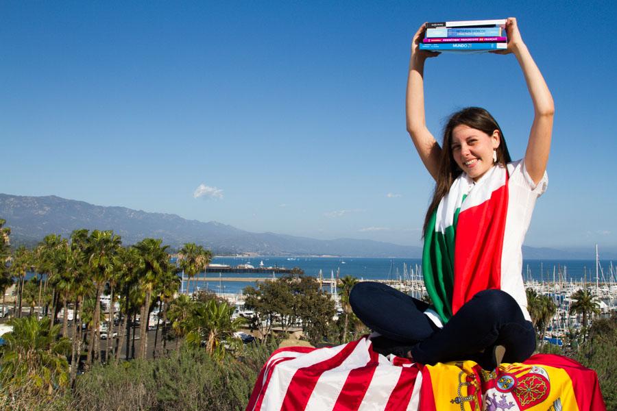 Veronica Ghisoni, 21, Italian foreign exchange student enjoys her study abroad opportunity at City College on Thursday, March 13. Ghisoni speaks English, French, Spanish, German and Italian.