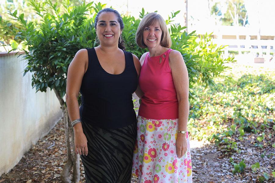 (From left) Lydia Aguirre-Fuentes and Christy Grant, the new Academic Counselors for Santa Barbara City College, Thursday, Sept. 18, on East Campus.