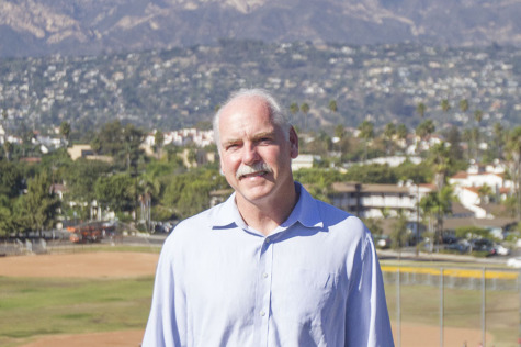 Ethan Stone, age 57, runs for the District 6 Board of Trustees position, Monday, Oct. 6, above Pershing Park at City College in Santa Barbara. Stone believes the Board would greatly benefit from his financial background and experience, including his past service on the Hope School District Board of Trustees from 2001-2005.