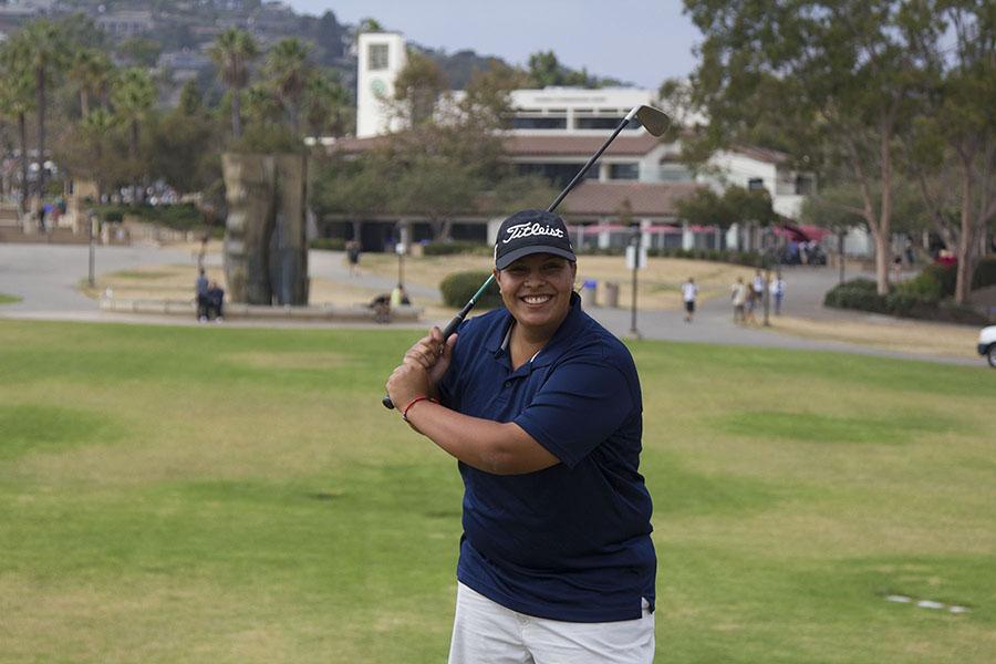 Santa Barbara native Saralisa Ortega, 20, is team captain of the Vaquero women’s golf team and is ranked fourth in the Western State Conference, at West Campus, in Santa Barbara, Calif. 'I have grown to have a lot of passion with the game over the years,' said Ortega. 'I love to play golf.'