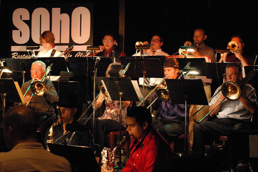 City College jazz band “Goodtimes” performs at SOhO Restaurant and Music Club on Monday, Oct. 6, 2014 in Santa Barbara, Calif. “Goodtimes” did a four-song set, one of which was Moments Notice.