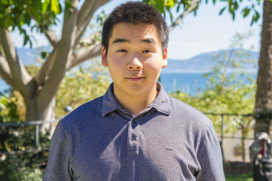 Running for Student President is David Kim, a first-year student majoring in economics and minoring in English, with a campaign motto ‘commitment to community,’ Friday, March 13, on City College’s East Campus in Santa Barbara.