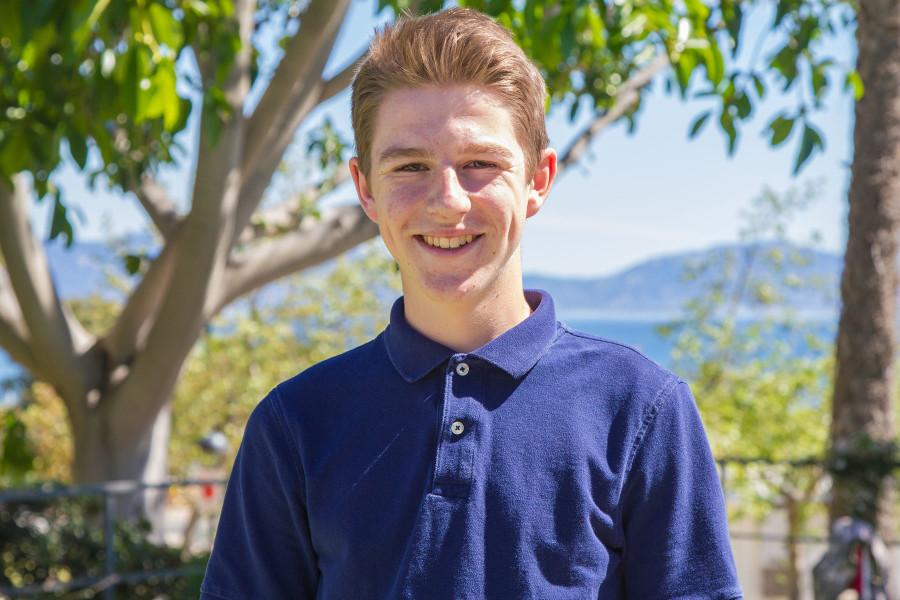 Running for Vice President of Senate Affairs is Mark Unger, a second-semester student majoring in business marketing and former member of his high school’s student government, Friday, March 13, on City College’s East Campus in Santa Barbara. I want more people to know each other, and have that great community so that we can work together to make changes and projects, says Unger.