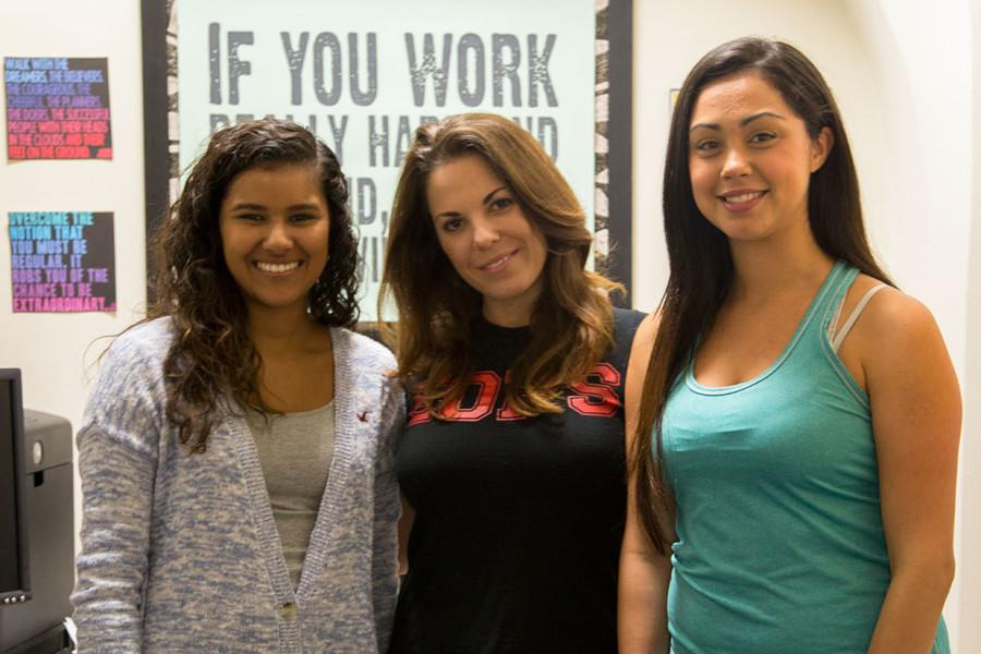 Chelsea Lancaster (center) is a student program advisor for the state-funded program Cooperative Agencies Resources for Education, run through the Extended Opportunity Programs and Services at City College, pictured with students Milena Ramirez (left) and Rachel Regalado, at EOPS in the Student Services Building on East Campus. The Care program provides necessary support for low income single families to achieve self sufficiency through higher education, says Lancaster.