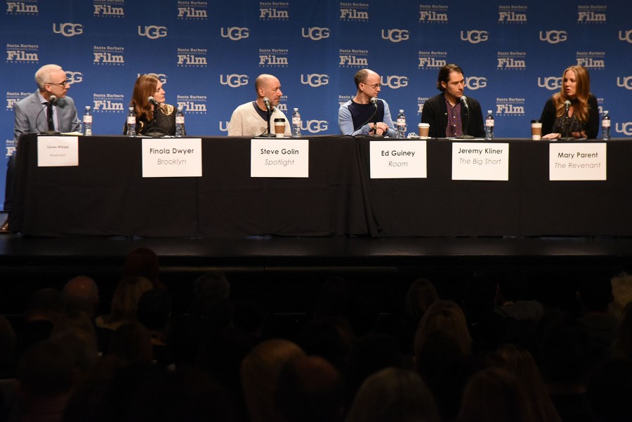 Producers from several Oscar nominated films talk at the Producers Panel on Saturday, February 6, at the Lobero Theatre.  Students enrolled in the Film Festival Studies class at Santa Barbara City College get the opportunity to attend many of the panels and events throughout the 10 day Santa Barbara International Film Festival.