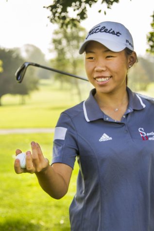 International student Yu-Hsin Carolin Chang said, “Confidence is really important, and motivation to work hard,” on Wednesday, September 7, at the Santa Barbara municipal golf course in Santa Barbara. Chang won medalist honors at the South Coast Classic title for the second year in a row on Monday, August 29, 2016.