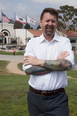 Paul Jarrell stands on the Bagish Overlook on Thursday, Sept. 8, on City College West Campus. Jarrell was recently hired as the executive vice president of educational programs.