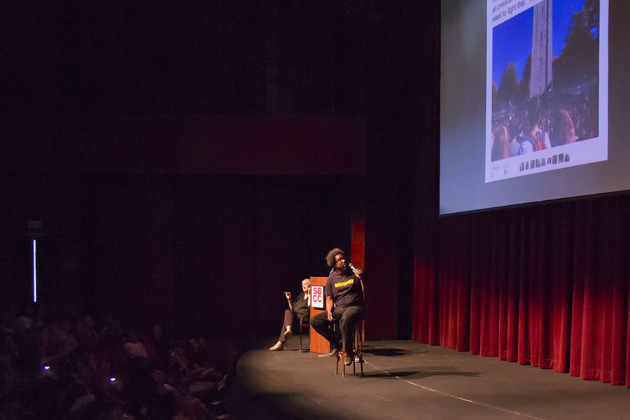 W. Kamau Bell, comedian and host of the CNN series “United Shades of America,” hosted the 26th annual Leonardo Dorantes Memorial Lecture on Wednesday, Nov. 9 in the Garvin Theatre at City College. The memorial lecture was started by the SBCC foundation in 1991 when City College Student, Leonardo Dorantes was murdered for his Mexican heritage on State Street.