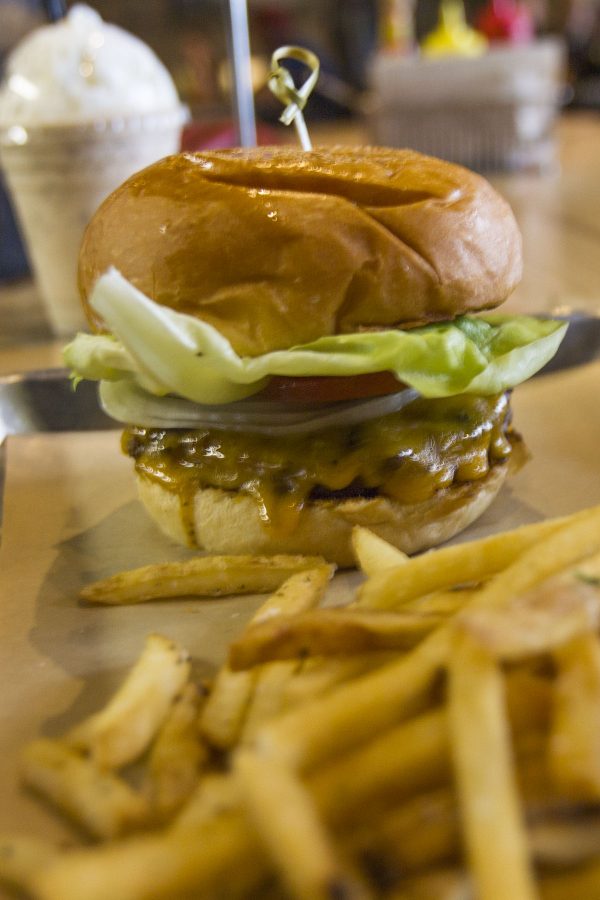 A Mesa burger from Mesa Burger on Friday, Feb. 3, 2017, at Mesa Burger in Santa Barbara, Calif. A Mesa Burger has lettuce, tomato, onions, pickles and mesa burger sauce. It costs $9.