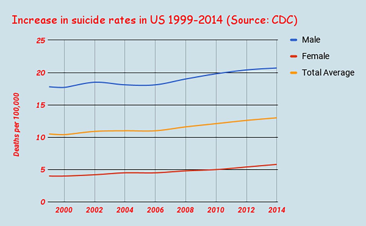 Increase+in+suicide+rates+in+the+United+States+from+1999+to+2014.+Suicide+rates+have+had+a+greater+pace+of+increase+since+2006.+%28Source%3A+CDC%29