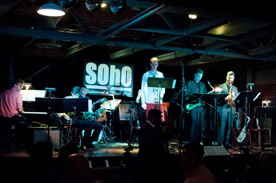 Lunchbreak Jazz Ensemble performing live on stage Monday, Oct. 16, at SOhO Restaurant and Music club in Santa Barbara, Calif.