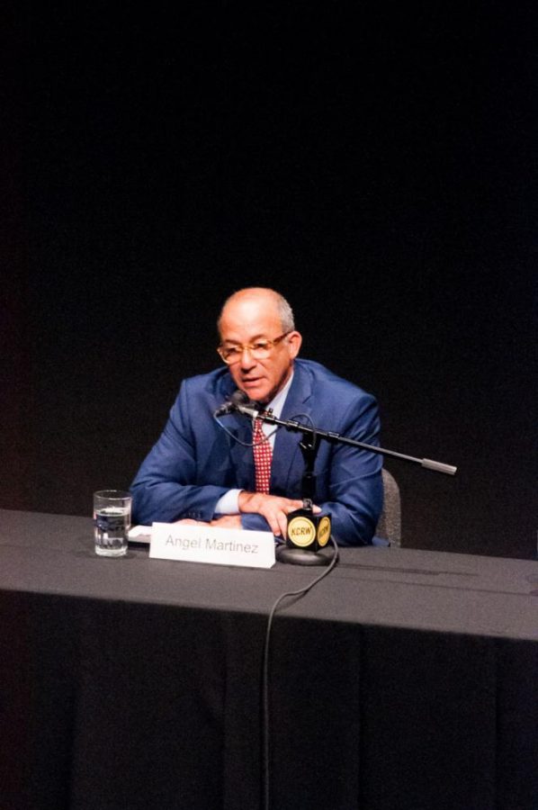 Santa Barbara Mayoral Debate candidate Angel Martinez Tuesday, Oct. 17, live at the Garvin Theatre. Martinez is a political outsider who was the CEO of Deckers Brand.