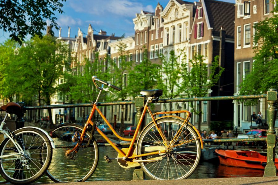 Image of the famous Amsterdam canals courtesy of Customized Educational Programs Abroad.