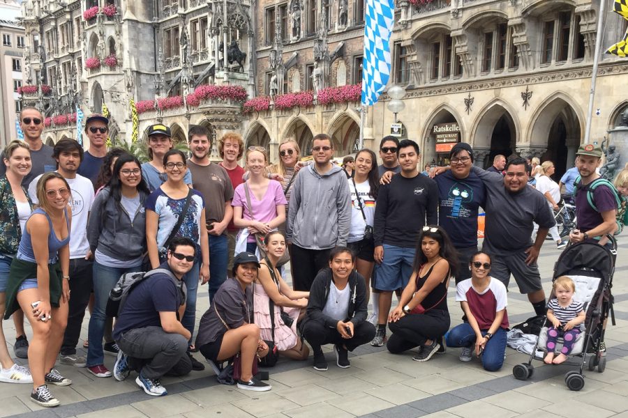 Summer 2018 Germany program group in Munich, Bavaria. Photo courtesy of Raeanne Napoleon.