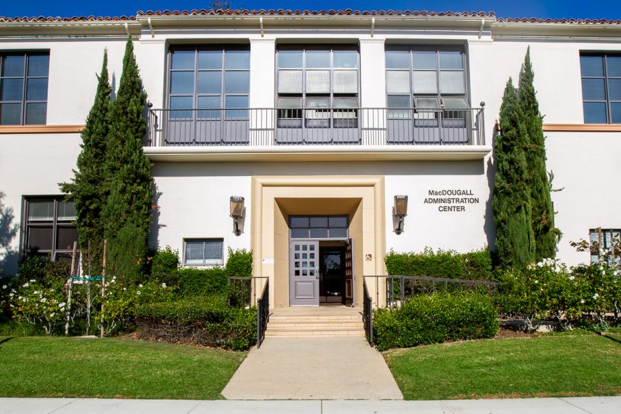 The Administration Building at City College on Thursday, Oct. 25, in Santa Barbara, Calif.