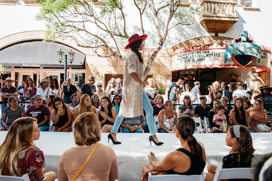 Fashion Model Viviana Trujillo walks the runway for Evangelina Boutique at the annual Paseo Nuevo Fall Runway Show by Sephora on Saturday, Oct. 20, 2018, at Paseo Nuevo Shopping Center in Santa Barbara, Calif. The show showcased looks by brands Nordstrom, Gap, Evangelina Boutique, Inspire, Angl, Mama Luma, Francesca’s, Sketchers, and Soltice Sunglasses Boutique.