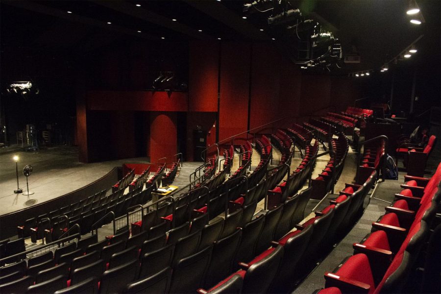 The Garvin Theatre on West Campus at City College in Santa Barbara, Calif. The theatre is used for larger scale, more professional productions put on by the school.