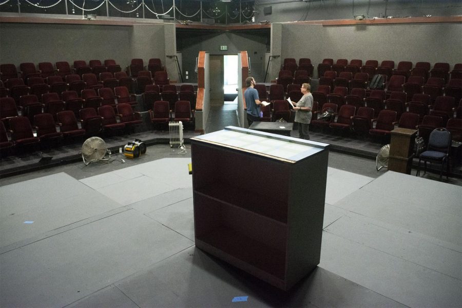 The Jurkowitz Theatre on west campus at City College in Santa Barbara, Calif. The Jurkowitz is significantly smaller and far more intimate than the much larger Garvin Theatre and is used for less professional, student productions.