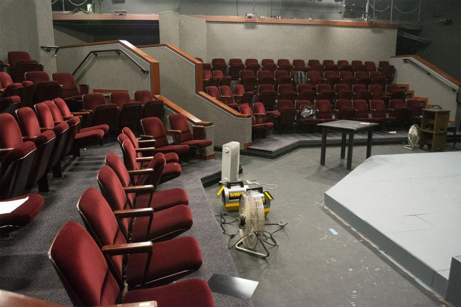 The Jurkowitz Theatre on west campus at City College in Santa Barbara, Calif. The Jurkowitz is significantly smaller and far more intimate than the much larger Garvin Theatre, and is used for less professional, student productions.