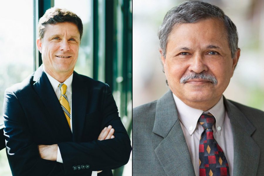 Dr. Kenneth Lawson (left) and Dr. Utpal K. Goswami are the two finalists for the position of Superintendent/President at City College. Photo courtesy of City College.