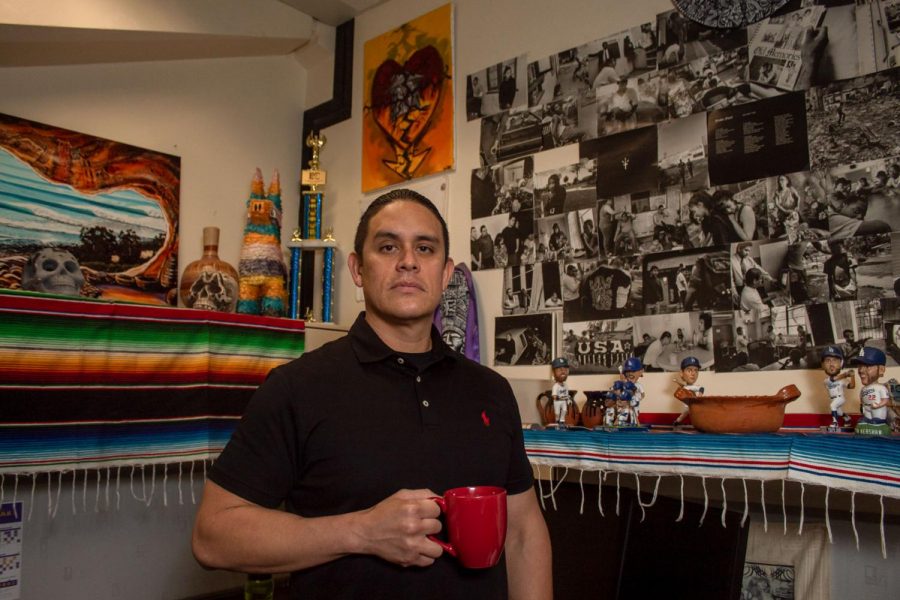 Student advisor for EOPS and Harvard graduate Noel Gomez stands in his office on Friday, Nov. 8, 2019, in the Student Services Building at City College in Santa Barbara, Calif. Gomez helped start the Transitions program that helps students affected by the Legal system.