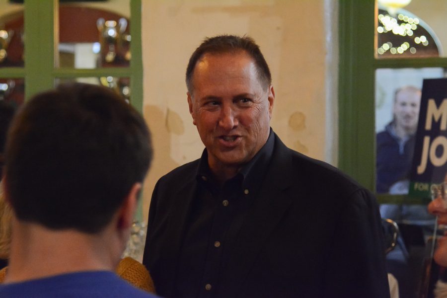 District 2 City Council candidate Mike Jordan at his election day party at Casa Blanca on Tuesday, Nov. 5, 2019, in Santa Barbara, Calif.