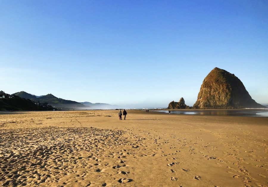 Amy Riggs and boyfriend at the time Connor McLeod at Cannon Beach Ore.