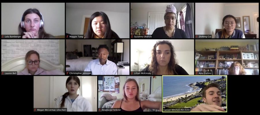 City Colleges Fall 2020 Associated Student Government in a Zoom meeting October 9, 2020.