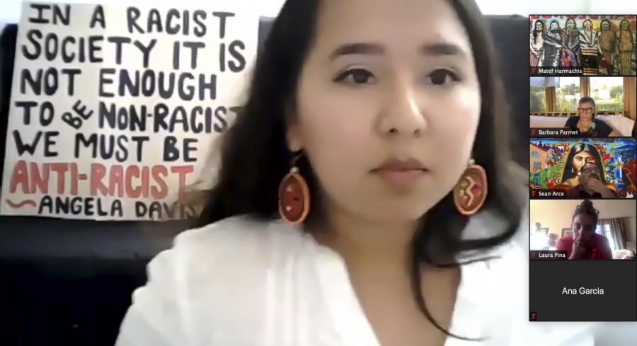 Screengrab of Fabiola Gonzalez during the “Overcoming Obstacles and Sharing Success: Ethnic Studies and a Form of Identity and Community” live panel held after the film screening of “Precious Knowledge” over Zoom on October 19, 2020.