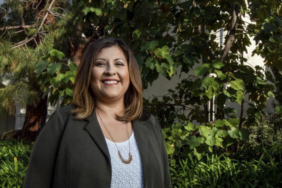 Executive Director of Public Affairs and Communications for the last five years Luz Reyes-Martin holds a Bachelor’s Degree in Political Science and Chicano/a Studies from Stanford University, and a Master’s Degree in Land Use Planning from the University of Southern California, Tuesday, Feb. 18, 2020, MacDougall Admin Center, in the City College, in Santa Barbara, Calif.