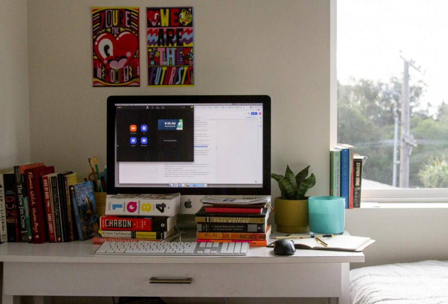For some students, their desk at home is where they spend most of their time attending Zoom classes, working on assignments and trying to stay sane during the pandemic. Reading and journaling daily is a great way to keep your mental and emotional well-being strong during long hours at home.