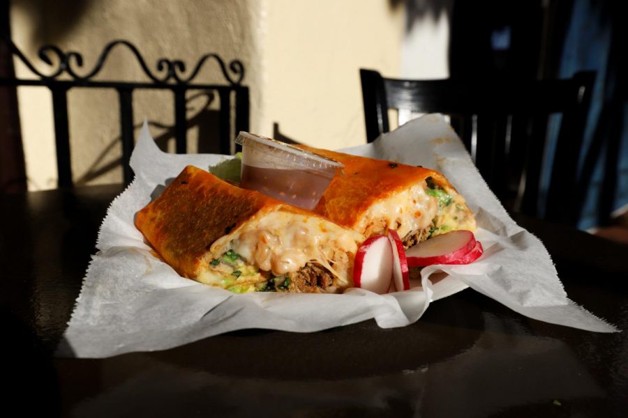 Yona Redz newest addition to its menu, the Birria Burrito, on Feb. 17 at Yona Redz location of 532 State St. in downtown Santa Barbara, Calif. Yona Redz officially opened its first location on Nov. 15, 2020.