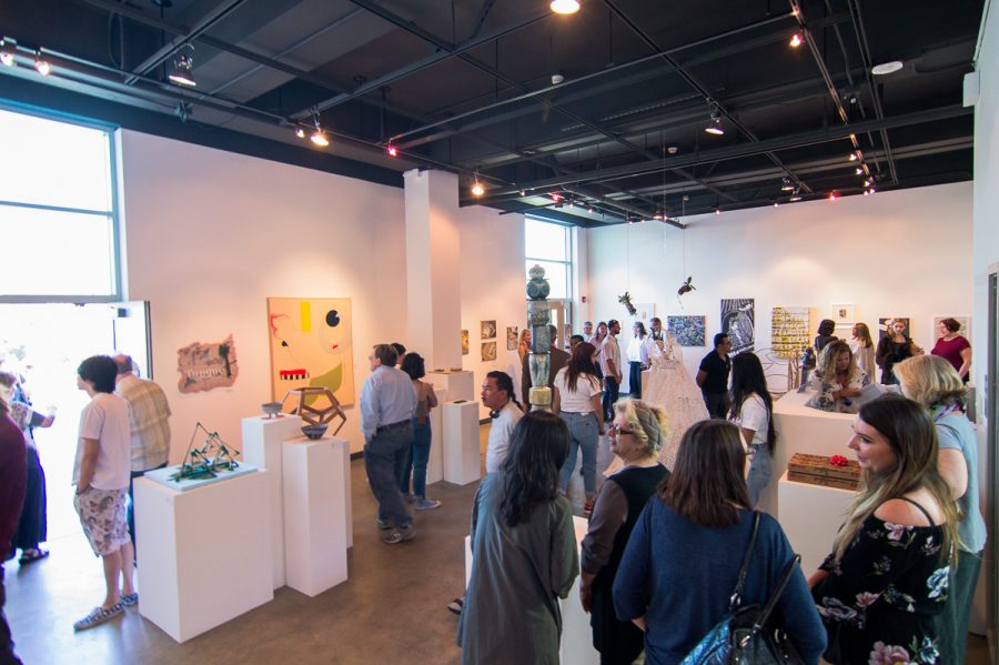 The Atkinson Gallery has recently been awarded $100,000 from the Getty Foundation for their newest exhibition of “Pacific Standard Time,” a show brought to life by multiple institutions across Southern California. File photo of the 2018 Annual Student Exhibition on Friday, April 13 at the Atkinson Gallery at City College in Santa Barbara, Calif.