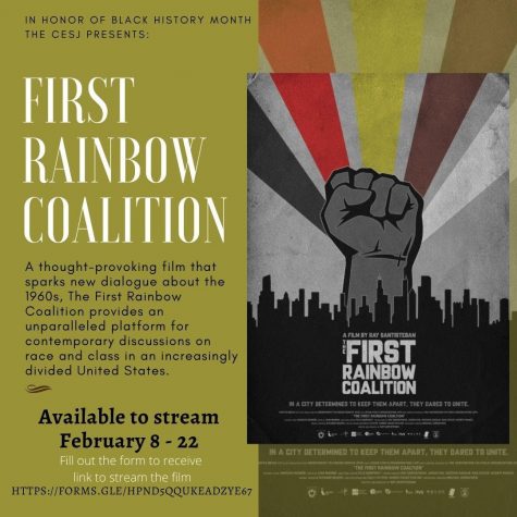 Courtesy image of the First Rainbow Coalition film poster from CESJ.