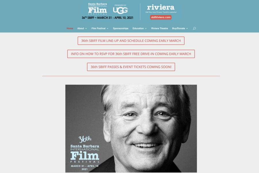 Screengrab from the official website for the Santa Barbara International Film Festival. This years festival will include free drive-in showings from March 31 to April 10.