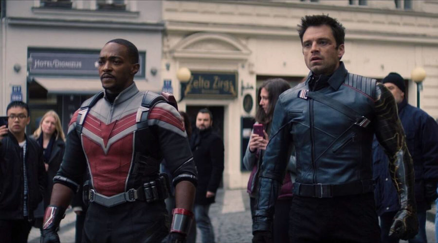 Screengrab of the newest addition for the Marvel Cinematic Universe on Disney+ The Falcon and the Winter Soldier.