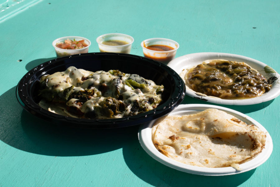 From left, the #16 Super-Rica Especial, the #6 Rajas and the #9 Quesadilla from La Super-Rica Taqueria.