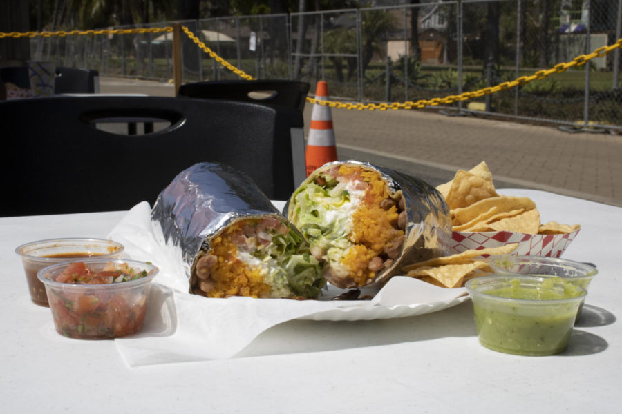 The Veggie Burrito from Taqueria Rincon Alteño.