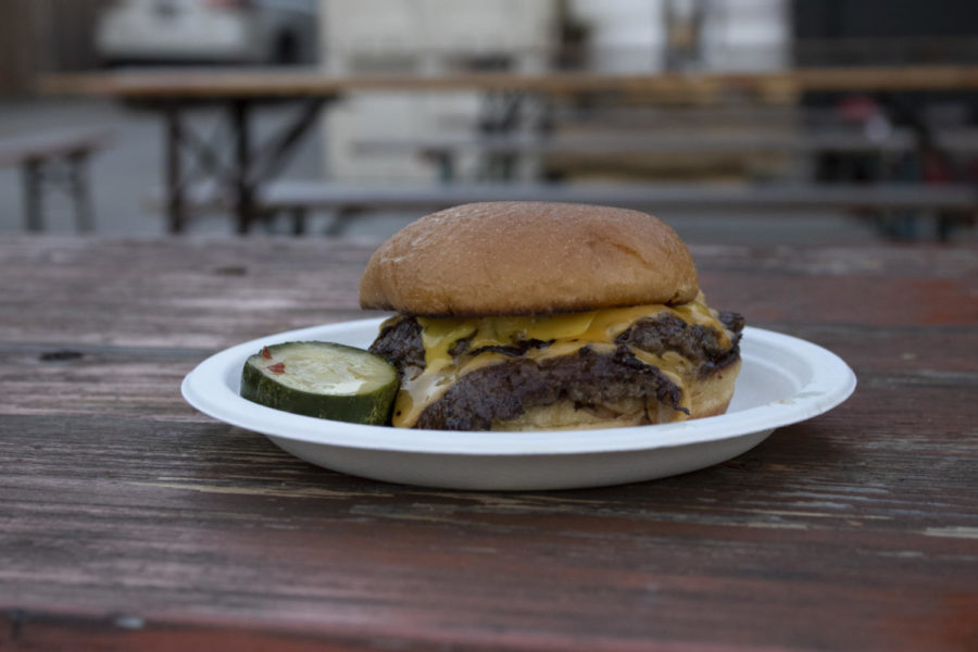 The Parker Ranch Smashed Burger from Third Window Kitchen.