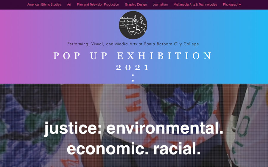 The+newly+launched+website+inspired+by+the+18th+Annual+All-SBCC+Student+Conference%2C+hosted+by+The+Honors+Program.+The+virtual+Student+Conference+asked+students+to+share+their+take+on+the+subject+of+%E2%80%9CJustice%3A+Environmental.+Economic.+Racial.%E2%80%9D+Student+submissions+could+be+papers%2C+videos%2C+art+or+music%2C+and+represent+each+art+department+of+City+College