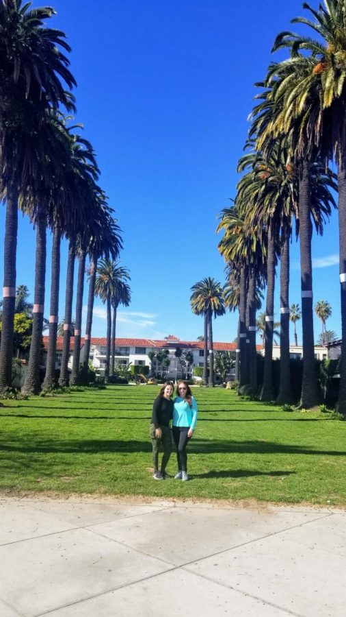 Courtesy image of Melissa Garcia and her mom Maria Chaidez on January 2020 on Cabrillo Blvd. in Santa Barbara, Calif.