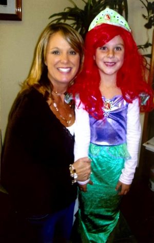 From right, Nicole Painter with her daughter, Ryan Painter on Halloween night, 2008. Ryan was 5 at the time of this photo.