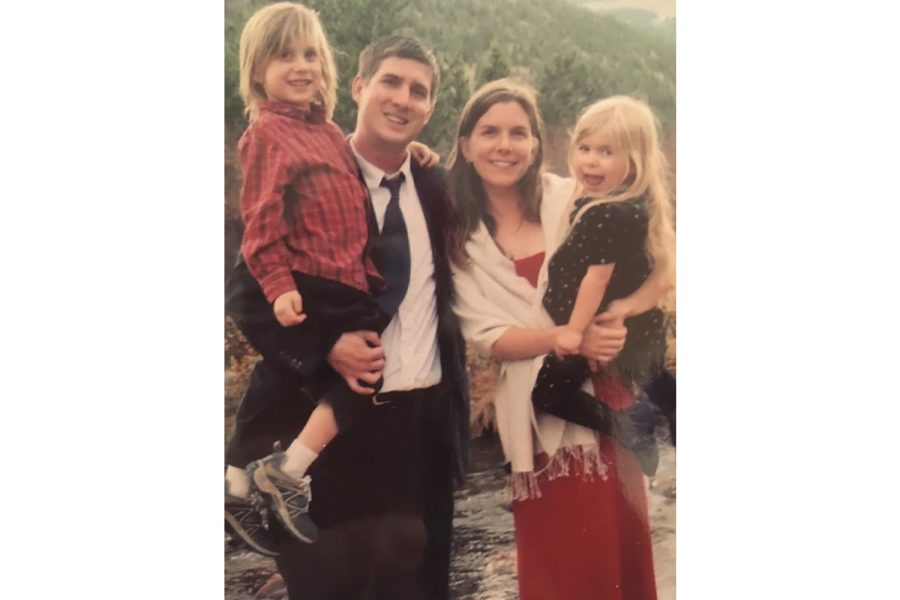 From left, Talon Hogan, Michael Hogan, Kelly Hogan and Yarrow Hogan celebrate during a friends wedding in 2007 in Portland, Oregon. This was one of the last family pictures taken of the Hogans before Michael and Kelly divorced.